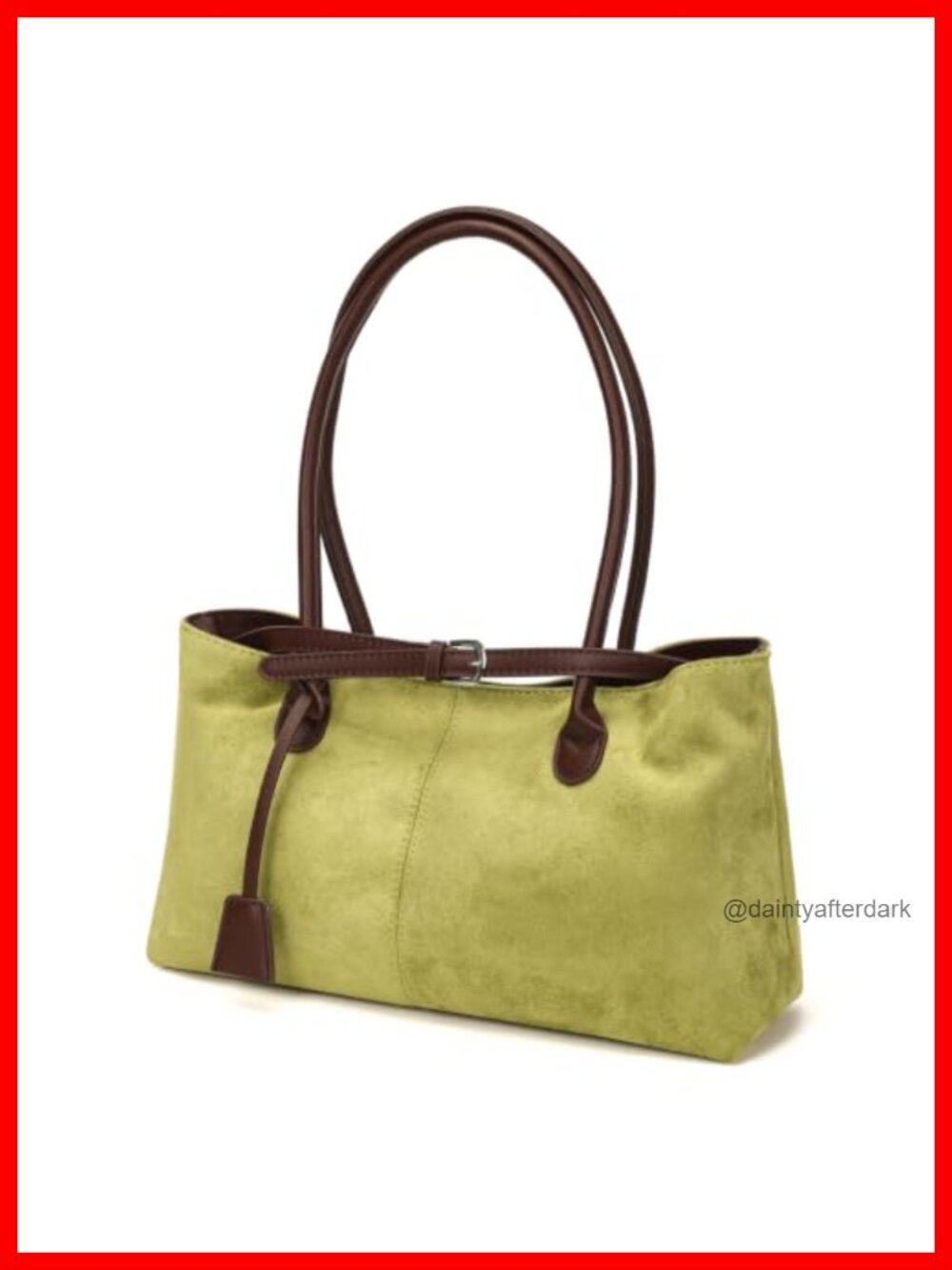 Faux Suede Hobo Tote Bag Large Shoulder Handbag PU Handles